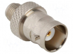 Adapter | BNC female,SMA female | Insulation: PTFE | 50&Omega; | brass | 4GHz