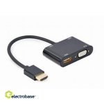 I/O ADAPTER HDMI TO HDMI/VGA/A-HDMIM-HDMIFVGAF-01 GEMBIRD