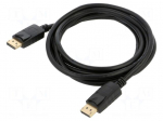 Cable | DisplayPort plug,both sides | PVC | DisplayPort 1.2 | 4K | 3m