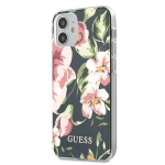Back panel cover Guess  Guess GUHCP12SIMLFL03 iPhone 12 mini 5.4" navy/navy N&deg;3 Flower Collection