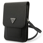 Case universal for sports Guess  Guess Handbag GUWBSATMBK black / black Saffiano Triangle
