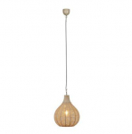 Trio Janne piekarama lampa 35,5 cm E27 natural color/jute brushed steel 366790136 4017807629293