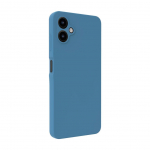 Back panel cover Evelatus Samsung Galaxy A06 5G Premium Magnetic Soft Touch Silicone Case Navy Blue