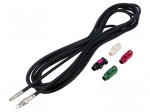 Cable | Fakra socket,FME socket | black | straight | 5m