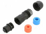 Connector: circular | 5A | socket,plug | female | PIN: 3 | IP68 | straight