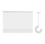 Tekstilskavas MOTEX MTX-05F PLUS REGULAR, Hook Pin 35mm, baltas, 5000 gab.