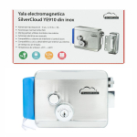 SilverCloud YE910 electromagnetic beam, 12V, made of stainless steel, with double hub and button, Fail Secure NC compatible with access control systems