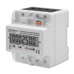 Qoltec Three phase electronic energy consumption meter | 400V | LCD | 4P | DIN rail
