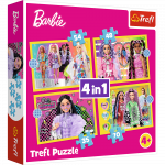 M&auml;nguala | PC | Konsoolid | Tarvikud // Harivad m&auml;nguasjad | Interaktiivsed | Loomingulised | Kunstilised // Puzzle - 4w1 (35, 48, 54, 70) - Wesoły świat Barbie - Trefl 34626