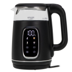 Teapot Adler  Kettle with LED Display | AD 1305 | Electric | 2200 W | 1.7 L | Plastic | 360&deg; rotational base | Black/Silver