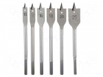 Drill set | for wood,feather | wood,chipboard | 6pcs.