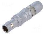 Connector: circular | plug | 00 | male | PIN: 4 | 2A | IP50 | 2.4&divide;3.3mm