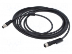 Cable: for sensors/automation | PIN: 8 | 5m | plug | 30VDC | 30VAC | 2A