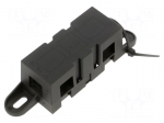 Fuse holder | 500A | M6 screw | Leads: solder lugs M6 | UL94V-2 | 70V