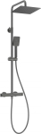 Shower head with thermostatic shower faucet