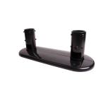 B-Tech SYSTEM 2 - Heavy Duty Twin Pole Ceiling / Floor Mount for &Oslash;50mm Poles