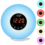 Audio- ja HiFi-s&uuml;steemid // Radio Clock // AD 1916 Budzik świetlny | symulacja wschodu słońca | dźwięki natury | radio fm | podświetlenie nastrojowe