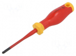 Screwdriver: insulated | PZ1/SL | 80mm | 1kVAC