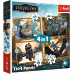 M&auml;nguala | PC | Konsoolid | Tarvikud // Harivad m&auml;nguasjad | Interaktiivsed | Loomingulised | Kunstilised // Puzzle - 4w1 (35, 48, 54, 70) - Jak wytresować smoka - Smocze dni - Trefl 34678