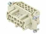 Connector: HDC | contact insert | female | 16A | 500V | Han E&reg; | PIN: 10