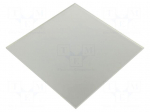 Decorative panel | glass | silver | 170x170x10mm