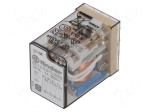 Relay: electromagnetic | 12VDC | 4PDT | Icontacts max: 7A | 7A/250VAC