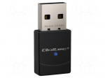 PC extension card: WiFi network | USB A plug | USB 2.0 | black