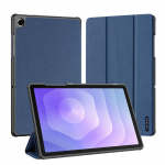 Book case Dux Ducis Galaxy Tab A9 Plus / Tab A11 Plus Domo Series Tri-fold Stand PU Leather Tablet Cover Blue