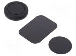 Car holder | black | self-adhesive | Features: magnetic holder