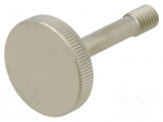 Knob | &Oslash;: 30mm | Ext.thread: M8 | 10mm | H: 42mm | stainless steel