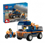 LEGO CITY 60491 Motorcycle Transporter Constructor