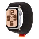 OBAL:ME Textile Strap for Apple Watch 42-49mm M-L / black/orange