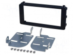 Radio mounting frame | Citro&euml;n,Mitsubishi,Peugeot | 2 DIN | black