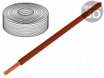 Wire | H07V2-K | stranded | Cu | 10mm2 | PVC | brown | 450V,750V | Class: 5
