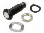 Indicator: LED | flat | white cold | 12&divide;28VDC | 12&divide;28VAC | &Oslash;8.1mm | IP67