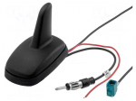 Antenna | SHARK | AM,FM,GPS | DIN,Fakra | 12VDC | Kind: RG174