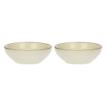 Set of 2 Concerto Avorio Salad Bowls - Ivory, 26 cm