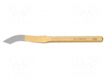 Grooving chisel | L: 150mm | Tipwidth: 3mm | Plating: varnish