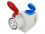 Connector: AC supply 3-phase | socket | female | 16A | 400VAC | IP44