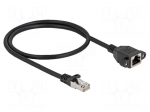 Extender Ethernet | S/FTP | Cat 6a | RJ45 socket,RJ45 plug | 0.5m