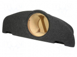 Car loudspeaker enclosure | MDF | black melange | textil | 15l | 250mm