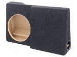 Car loudspeaker enclosure | MDF | black melange | textil | 12l | 250mm