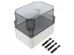 Enclosure: multipurpose | X: 130mm | Y: 180mm | Z: 165mm | TK PC | grey