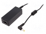 Power supply: switched-mode | 19VDC | 2.15A | Out: 5,5/1,7 | 40W | 80%