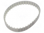 Timing belt | T10 | W: 16mm | H: 4.5mm | Lw: 400mm | Tooth height: 2.5mm
