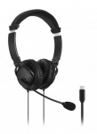 Kensington Classic Wired Headset USB-C, Black