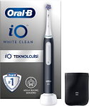 Oral-B Electric Toothbrush | iO White Clean | Rechargeable | For adults | Number of brush heads included 1 | Number of teeth brushing modes 2 | Black/White