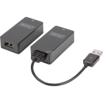Digitus USB 1.1 CAT extender set, 45 meters (black, transmitter unit + receiver unit)