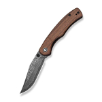 N&oacute;ż Civivi Clingman Damascus Guibourtia Wood