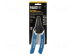 Stripping tool | 8AWG&divide;18AWG,10AWG&divide;20AWG | Wire: round | 184mm